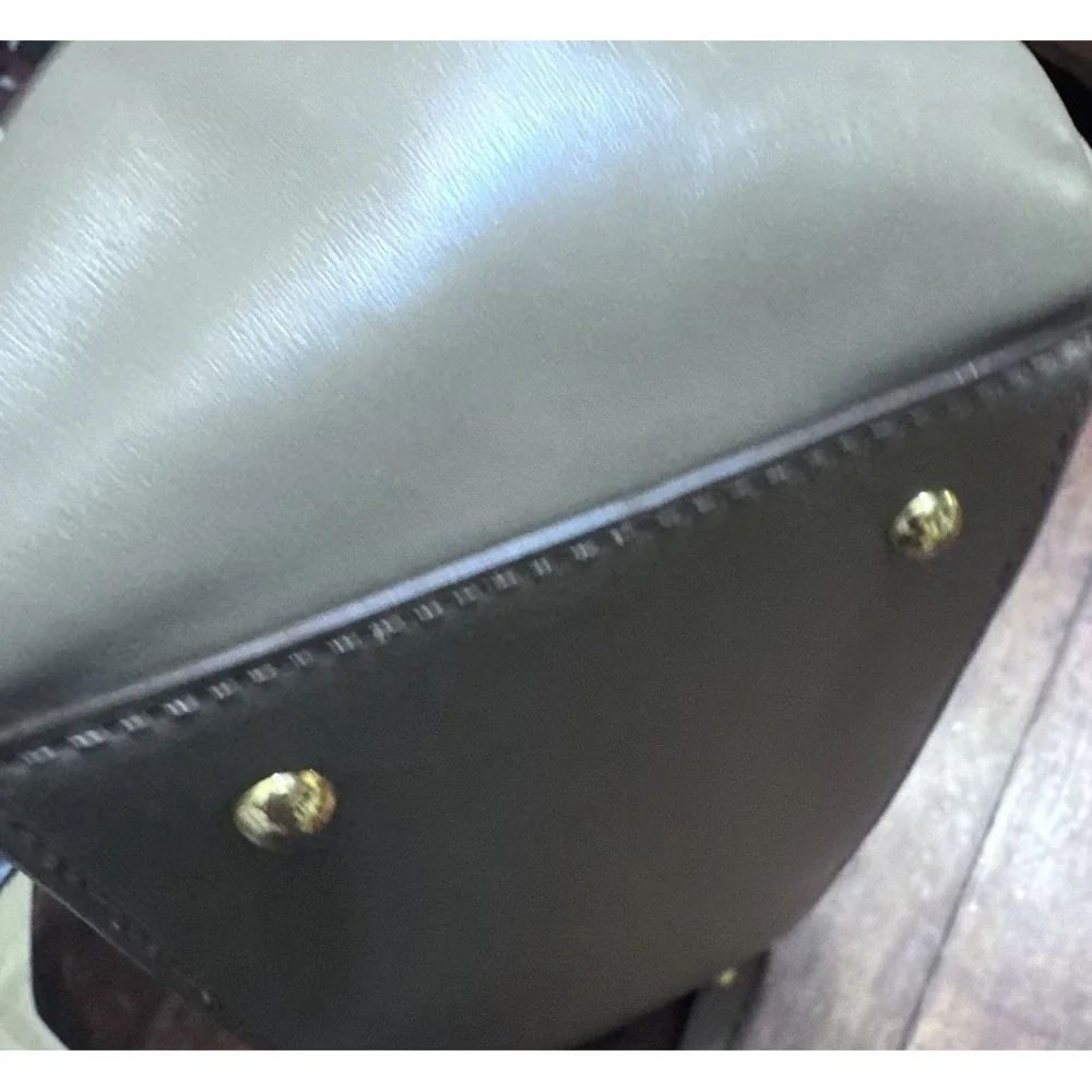 Lauren Ralph Lauren Bramfield Carlene Satchel Bag Beige Supple Leather‎ Gold HW